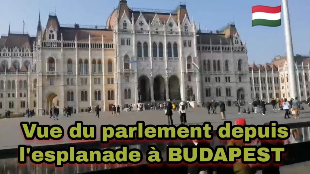 🇭🇺 HONGRIE : Vue du parlement à Budapest depuis l'esplanade