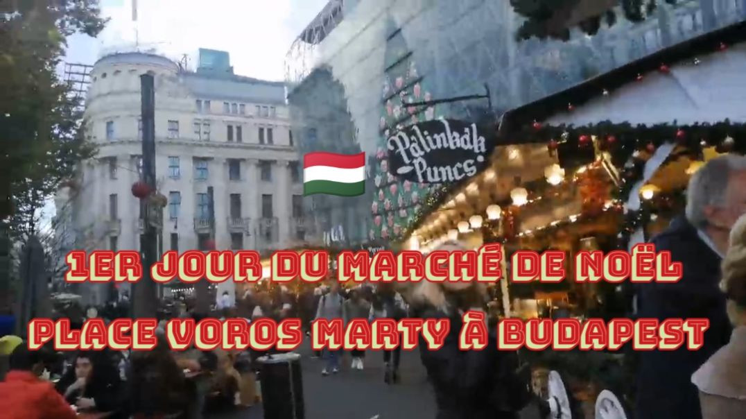 🇭🇺 HONGRIE // Premier jour du marché de Noël place Voros MARTY à Budapest