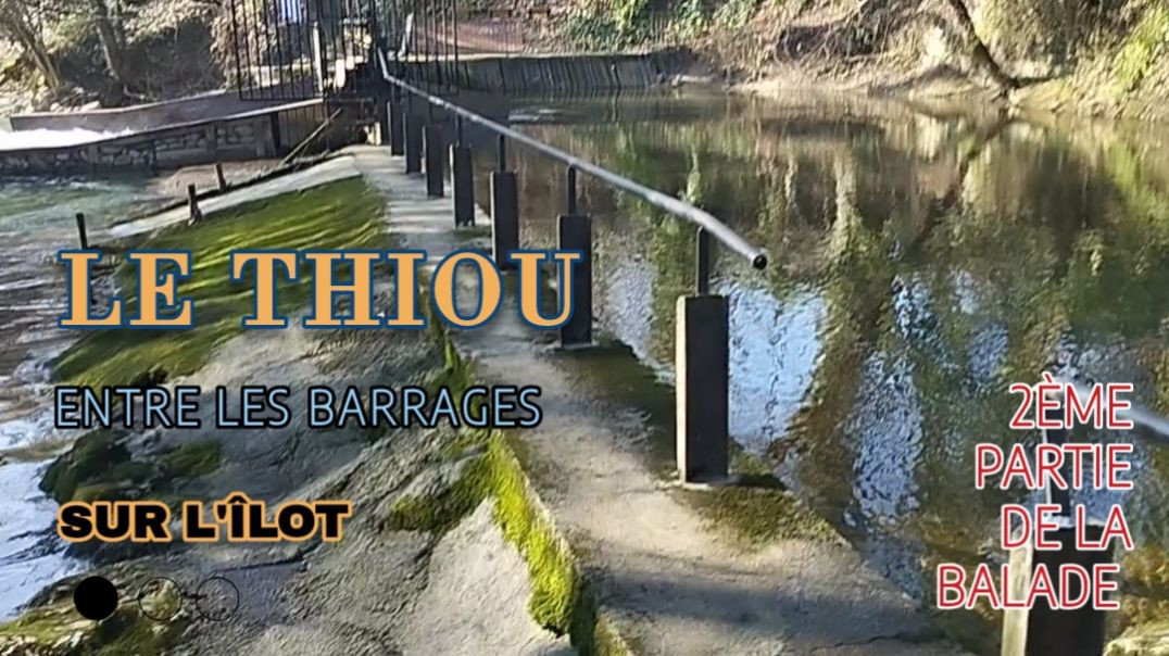 ⁣Annecy - Cran-Gevrier - le Thiou - Retour sur l'îlot entre les barrages - Le 17/02/2025