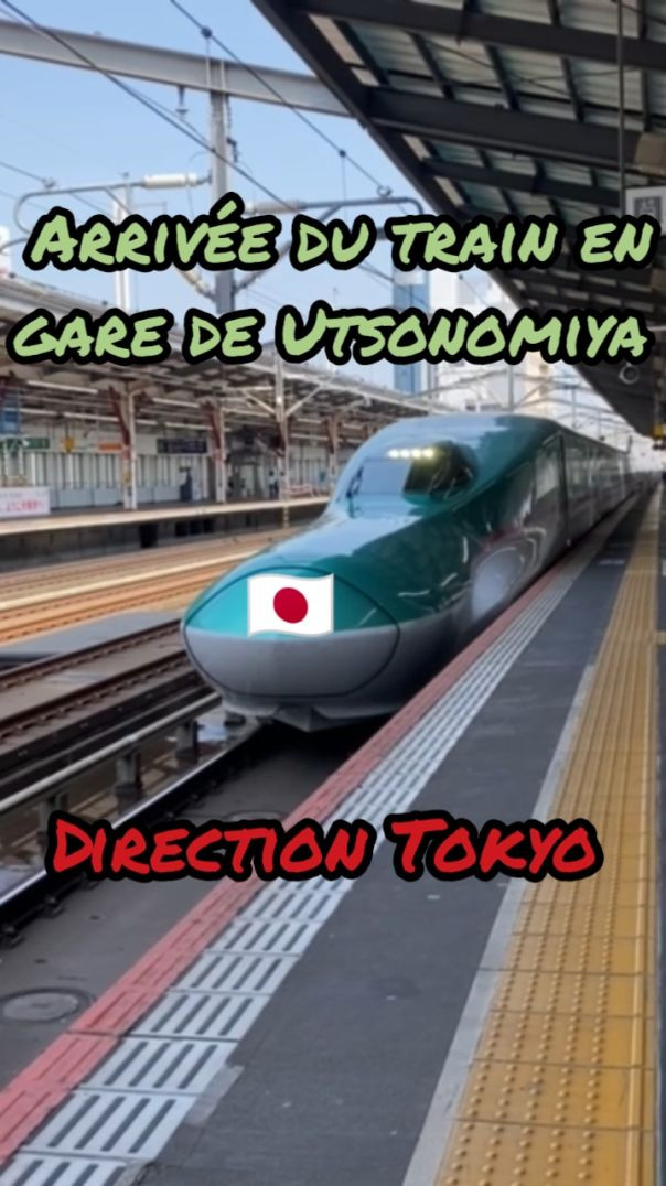 🇯🇵 JAPON | Arrivée du train en gare de Utsonomiya en direction de Tokyo