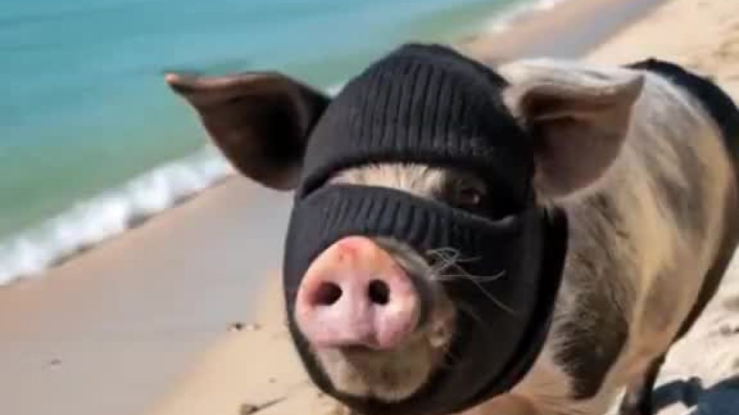 Cochons corses cagoulés